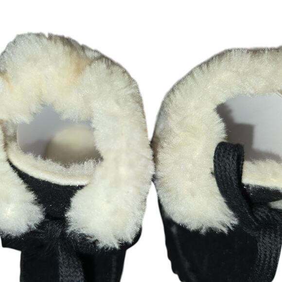 Baby Boy Girl Snow Boots Infant Fuzzy Soft Sole Ankle Booties Crib Shoes NWOT - Picture 2 of 4